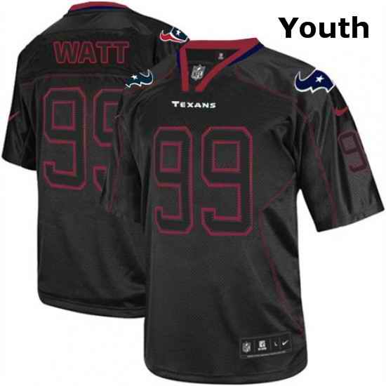 Youth Nike Houston Texans 99 JJ Watt Elite Lights Out Black NFL Jersey